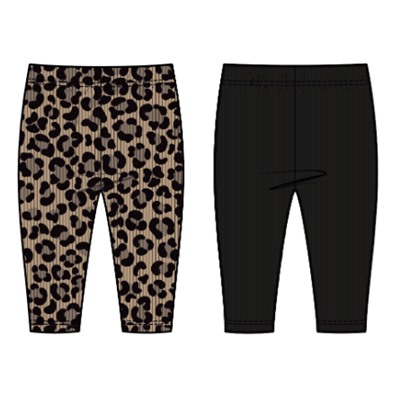 Комплект из 2-х велосипедок, Leopard Gilded Beige 14-1012/Black