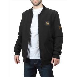 EM25056 BLACK Куртка-бомбер мужская демисезонная (100 гр. синтепон)