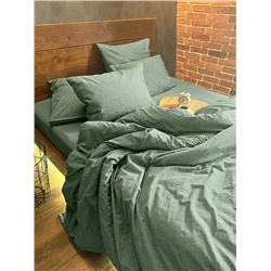 Постельное белье из вареного хлопка ХВ-003 хвойный меланж