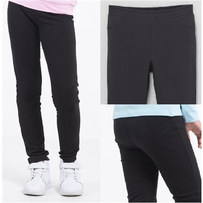 Брюки дев Cherubino 70063-22 черн М 40%