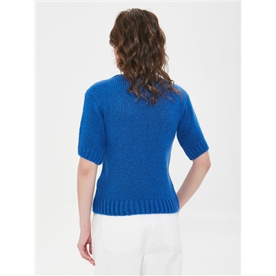 Джемпер вязаный с короткими рукавами