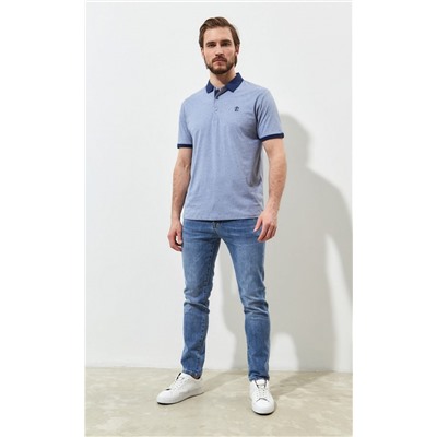 Футболка-поло F211-07-738 grey