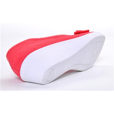 HappyDi 53-15 Туфли женские красн текстиль