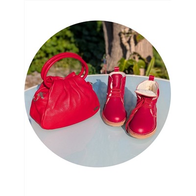 КОМБО Ab.Zapatos 4619/2 Granate + AB Zapatos PELLE · LUX Rojo АКЦИЯ