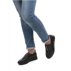 03-5303 BLACK Полуботинки женские (натуральная кожа)