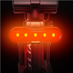 Фонарь задний COMIRON TA10 корпус: ABS, IPX5; свет: COB(5LED), 80lm; аккум: 220mAh, USB; четыре режима, поворотный на 360С. /уп 120/240/