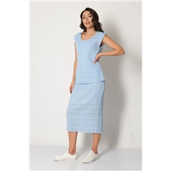 Юбка И 017/голубой