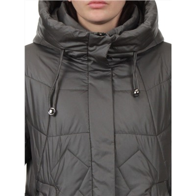 TR-2303 GREEN GRAY Пальто зимнее женское (верблюжья шерсть)