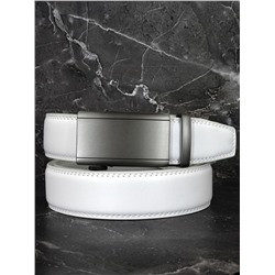 Мужской ремень А35 Chrome кожа белый А35233-0006