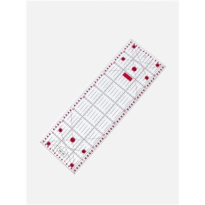 Линейка для квилтинга и пэчворка, 45×15 см, s=3 мм, розовая
