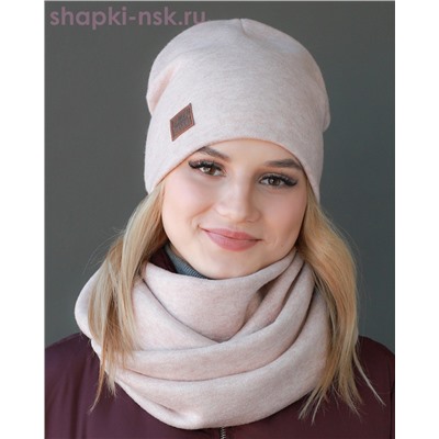 LL 3001 PL 3001 Комплект женский флис (колпак+снуд) (56-58)