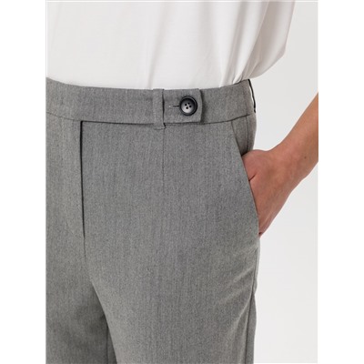 Брюки светло-серые укороченные