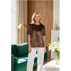 Футболка велюровая свободного кроя