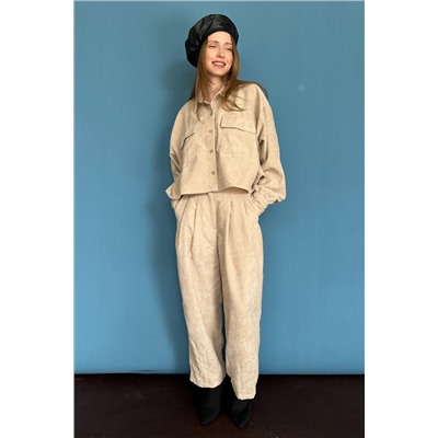 Брюки-бананы  VELVET086/05/Песочный