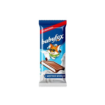 «BabyFox», молочный шоколад, 24 г (упаковка 30 шт)