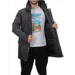 8893 DK. GRAY Куртка мужская зимняя облегченная (130 гр. холлофайбер)