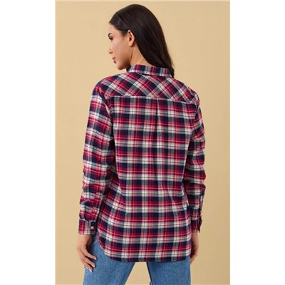 Рубашка д/р фланель F422-046 red