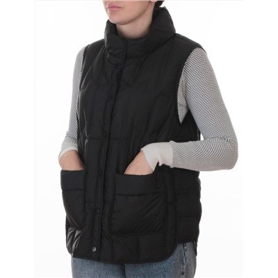 H24-333 BLACK Жилет утепленный женский (утиный пух)
