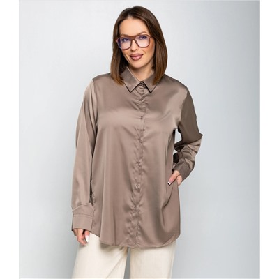 Рубашка #ОКТ085005, капучино