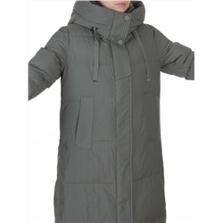 8312 GREEN Пальто зимнее женское (200 гр. холлофайбер)