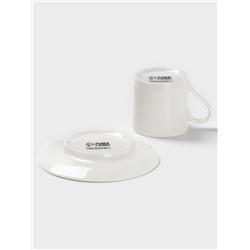 Чайная пара Magisto English tea party, 120 мл, фарфор, белая