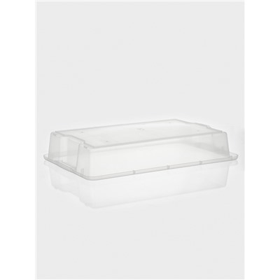 Контейнер для хранения Porter, 18 л, 66×42×12 см, с крышкой, цвет слоновая кость