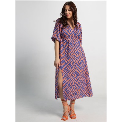 Платье Неповторимая (оранжевое) П15500-34М