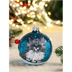 Ёлочный шар d=8 см «Дося»