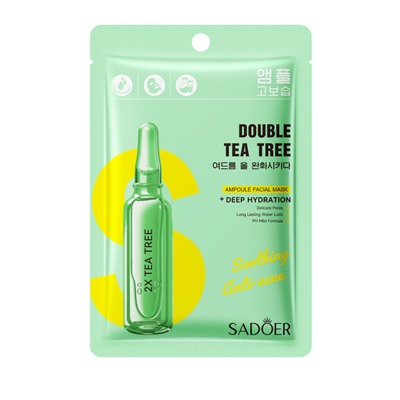 SADOER ТКАНЕВАЯ МАСКА SADOER 2X TEA TREE