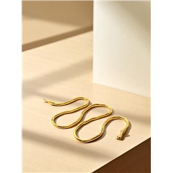 Колье-трансформер «Змея», цвет чернёное золото, 90 см