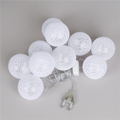 Гирлянда светодиодная 2 м 10 LED 1 режим / GN9 /уп 60/шар 5 см