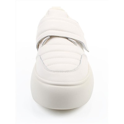 03-YH462-2 LT. BEIGE Полуботинки спортивные демисезонные женские (натуральная кожа)