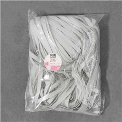 Резинка латексная гладкая, 7 мм, 50 м, белая