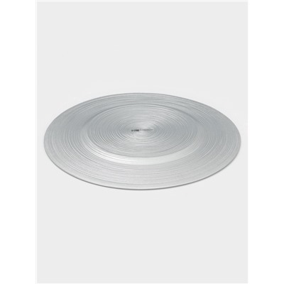 Тарелка подстановочная Wilson&Young Silvery, d=33 см, стекло, серебристая