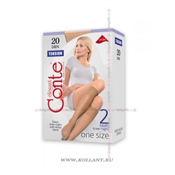 Tension 20 Knee-highs, 2 PairsConte