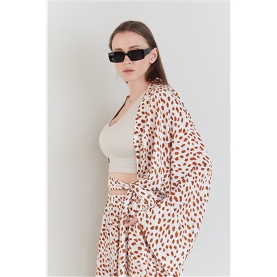 Костюм  SET056/03/Молочный, коричневый