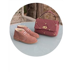 Зимние дезерты Ab.Zapatos 3512/2 New R ANTIQUE+итальянская сумка Ab.Zapatos PELLE Valentina (820) Rosa АКЦИЯ