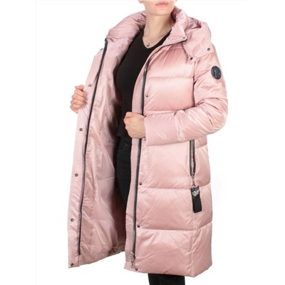 9110 PINK Пальто зимнее женское FLOWERROVE (200 гр. холлофайбера)