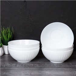 Набор суповых тарелок 6 штук 950 мл Египет Богатырь / LMW-70 (WHITE) /уп 8/