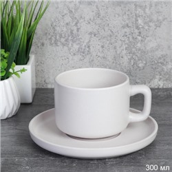 Чайная пара 300 мл / CS-100 white  /уп 6/36/ Топленное молоко