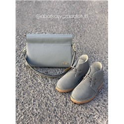 АB.Z. 3612/2 Gris С ДВОЙНЫМИ ШНУРКАМИ+Ab.Zapatos PELLE Milan (930) perla АКЦИЯ