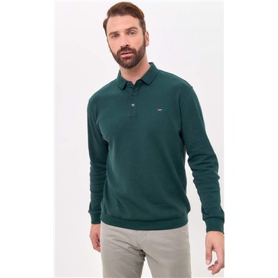 Поло д/р F421-07-7021 green