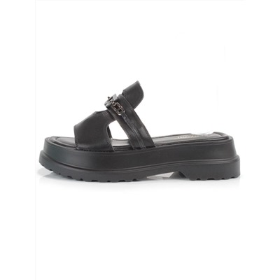 08-PEY254-2 BLACK Босоножки женские (натуральная кожа)