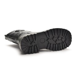 998 Fashion A2817-МП/Z Полусапожки женские чер иск кожа, подклад иск мех