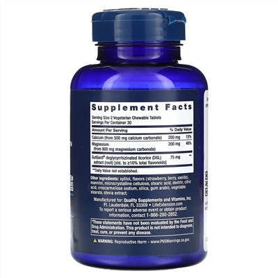 Life Extension, EsophaCool, с ягодным вкусом, 60 вегетарианских жевательных таблеток