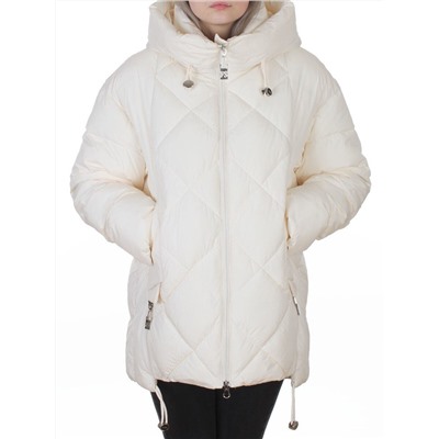 8811 MILK WHITE Куртка зимняя женская (150 гр. холлофайбер)