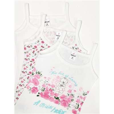 4502 майка для девочек многоцвет (BAYKAR)