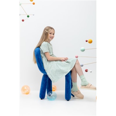 Платье холодная мята, листья к479 Crockid