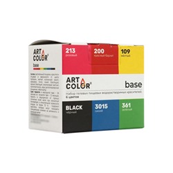 Набор высококонцентрированных красителей Art Color Base 6 цветов по 12 мл