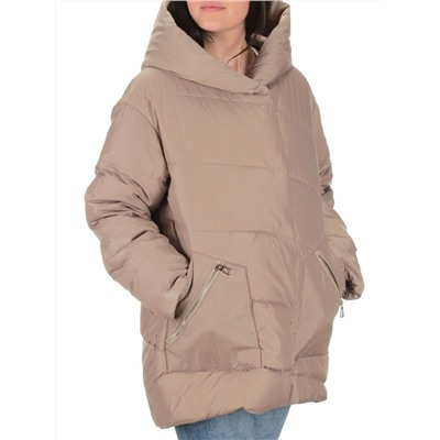 22359 DK.BEIGE Куртка зимняя женская (200 гр. холлофайбера)